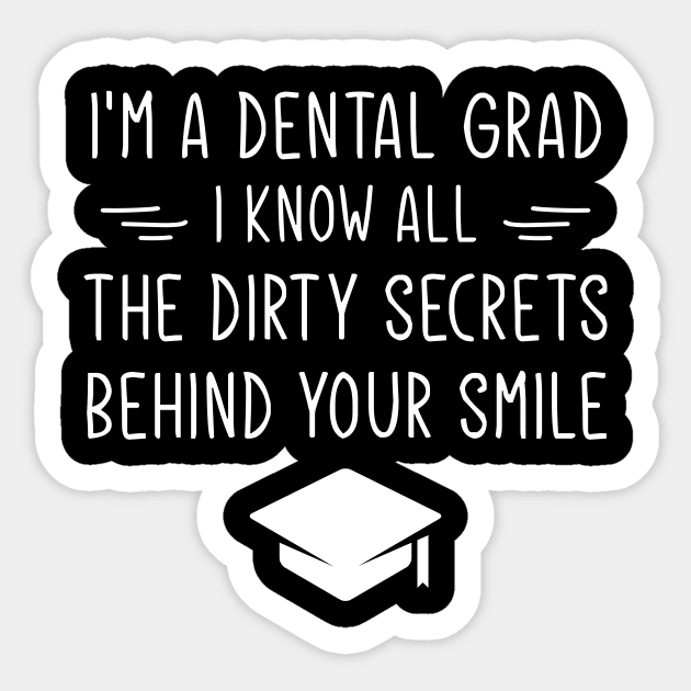 A DDS Funny Dentist Dental Student Humor Graduation Sticker by GloriaArts⭐⭐⭐⭐⭐